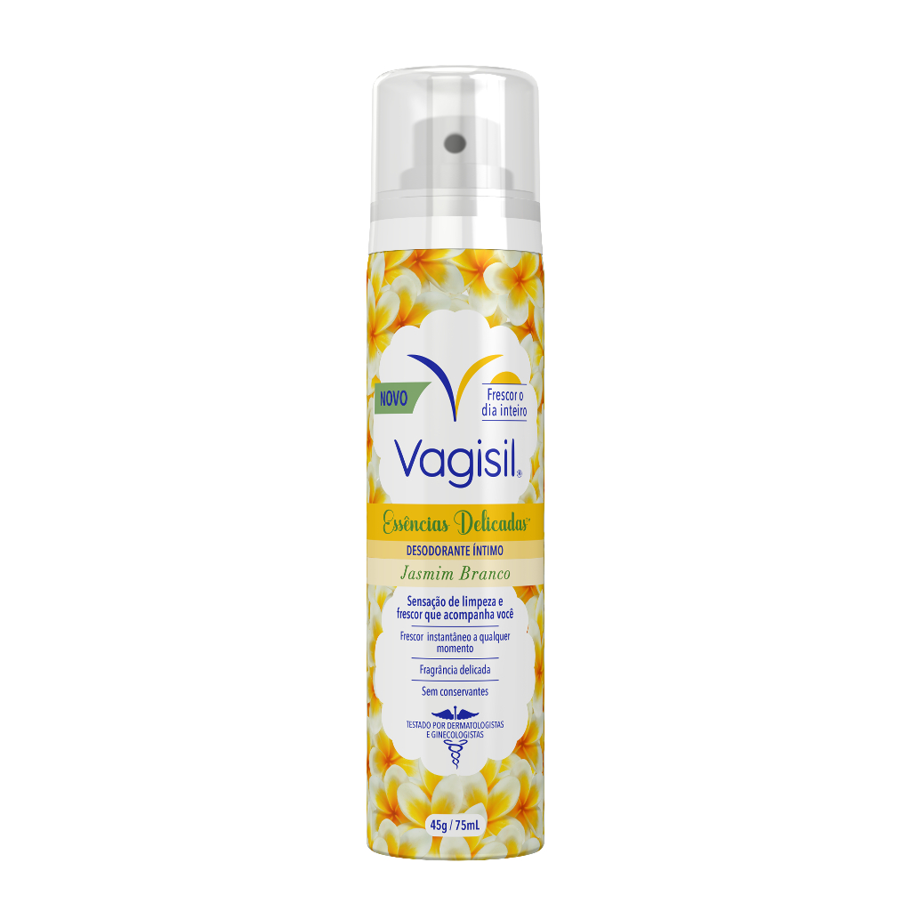 Vagisil Desodorante Íntimo Essências Delicadas Jasmim Branco 75ml - Health