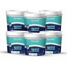 Kit com 6 Rejunte Epóxi Azul Royal Portokoll