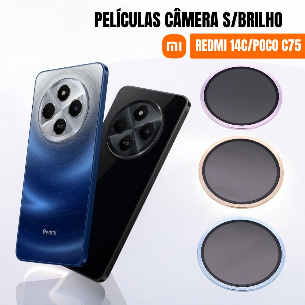 Pelicula Protetora De Câmera Redmi 14C/ POCO C75 em Oferta na Shopee