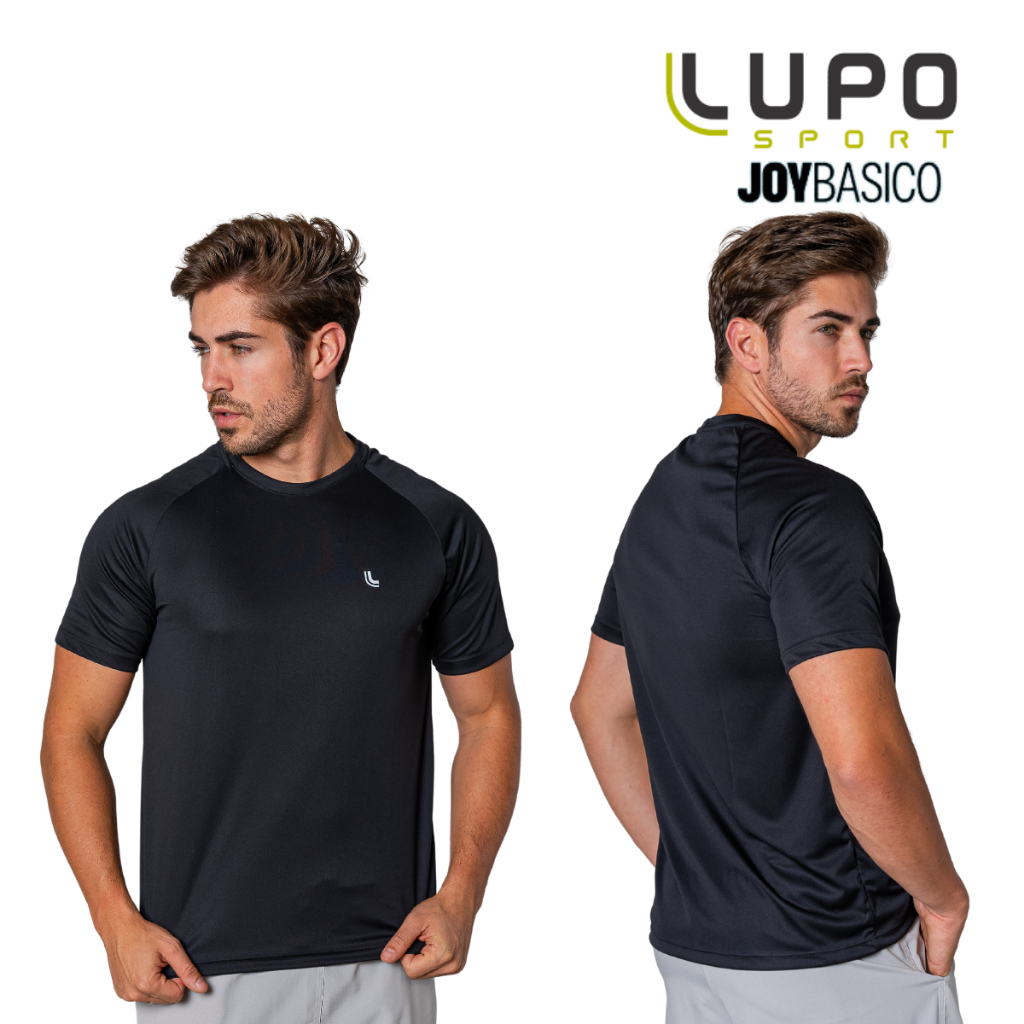 Camiseta Básica Lupo Masculina Fitness Dry Academia Sport Poliéster