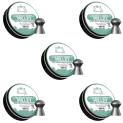 5 Potes de Chumbinho Cordilheira Pellet Diabolô (MAX POP) 4,5mm Preto 750 Unidades