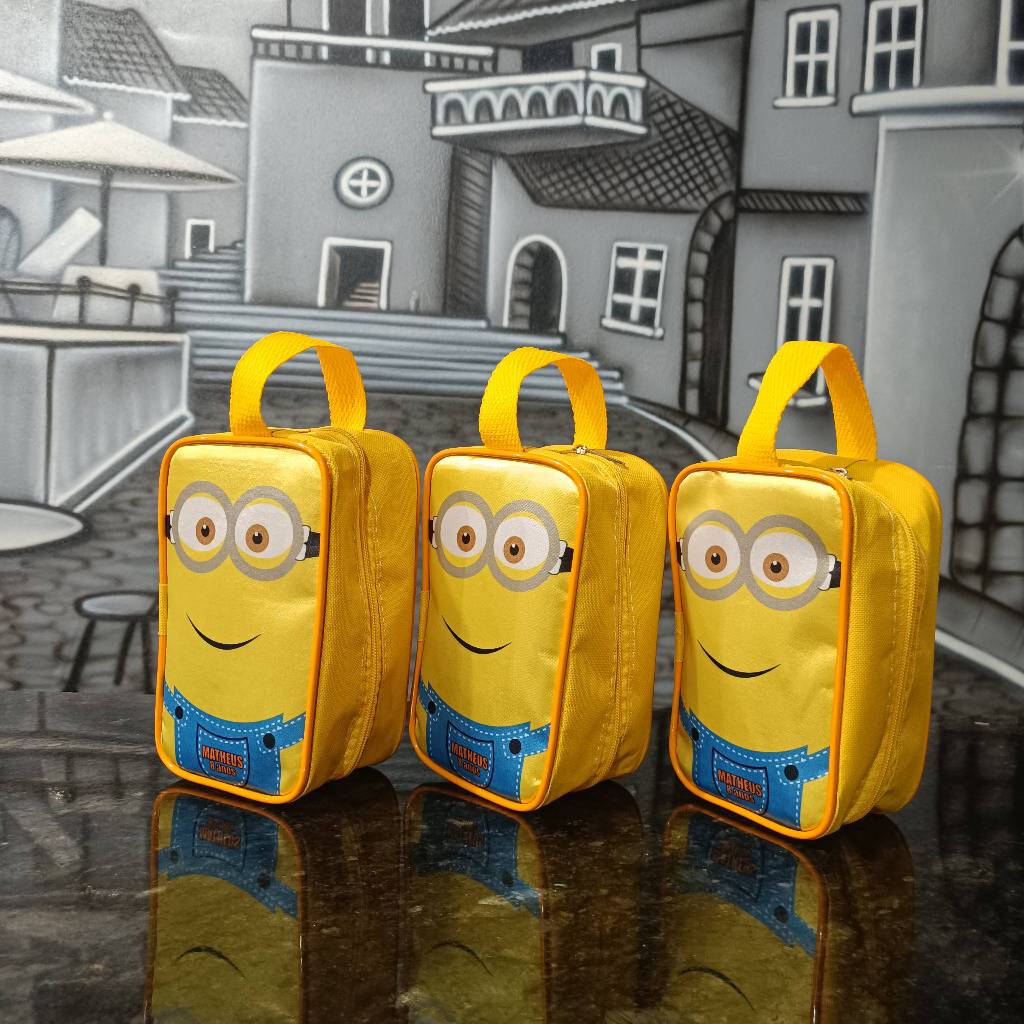 20 BOLSINHAS PERSONALIZADAS MINIONS LEMBRANCINHA PERSONALIZADA LEMBRANCA MINIONS FESTA ANIVERSARIO