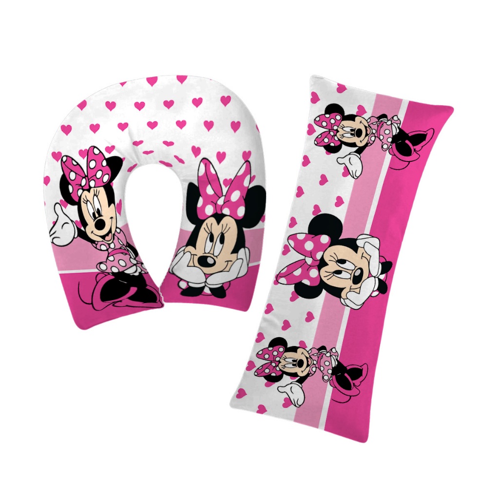 Kit 02 Peças Viagem Travesseiro Luxos Protetor Para Pescoço Descanso E Mini Xuxão Lindos Cores Bege em Oferta na Shopee