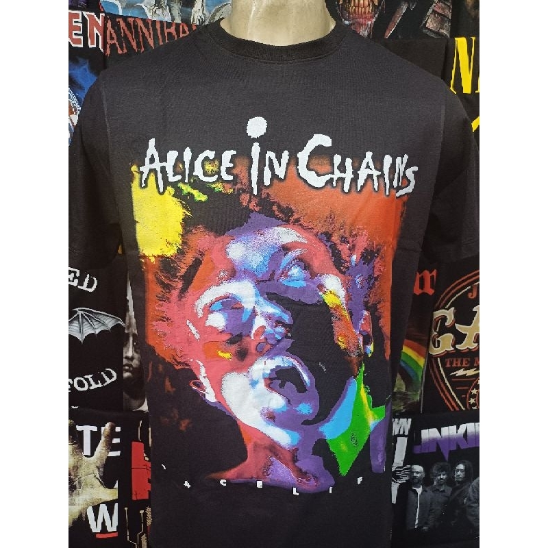 Camiseta de banda Alice in Chains FaceLift Brutal Wear grunge rock camiseta de rock