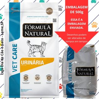 Ração 500g - Fórmula Natural Vet Care Urinária Gatos - Dissolve Estruvita em Oferta na Shopee