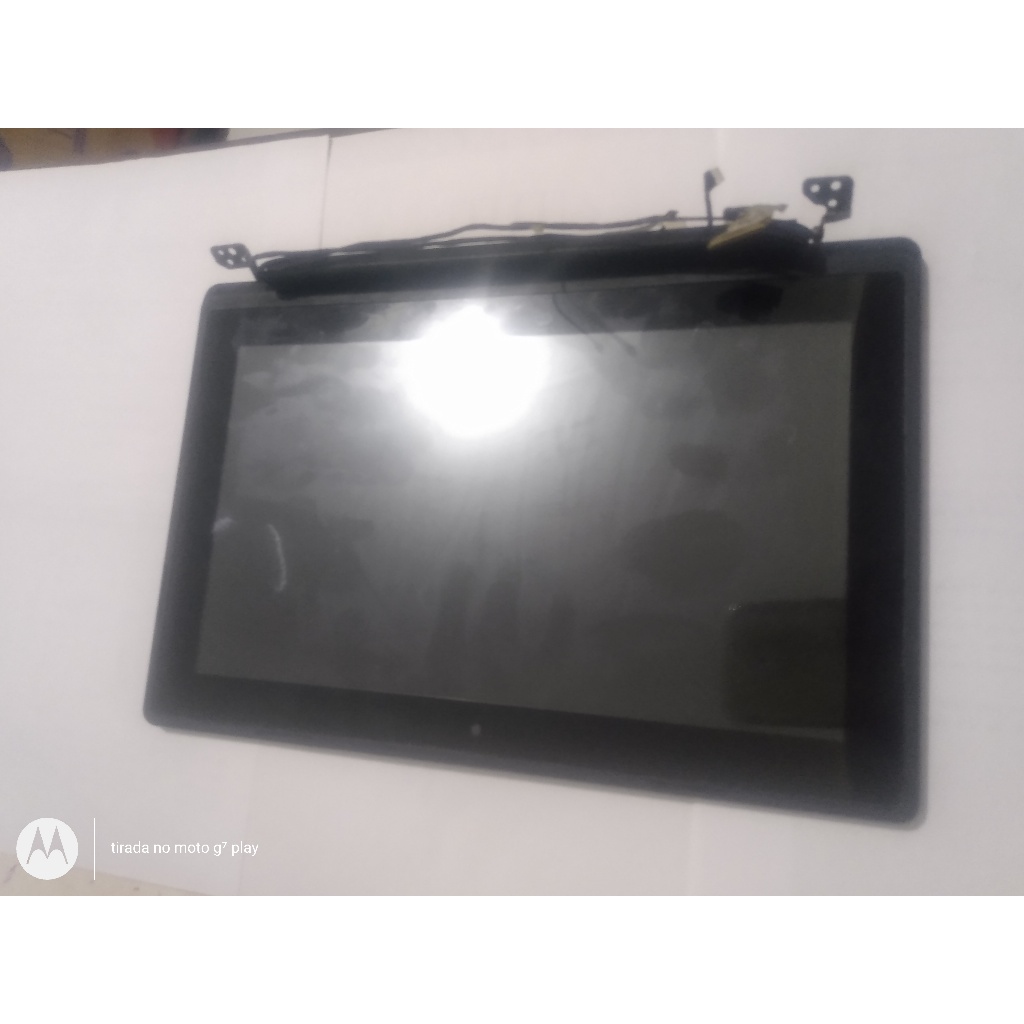 tela display+ moldura+ cabo flat netbook positivo sx1000 bom estado