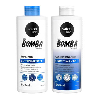 Kit Shampoo e Condicionador SOS Bomba Original 500ml Salon Line em Oferta na Shopee