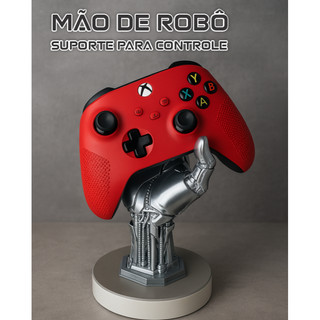 Suporte Controle Xbox PS4 PS5 Playstation Gamepad Geek Robô Sci-Fi Videogame