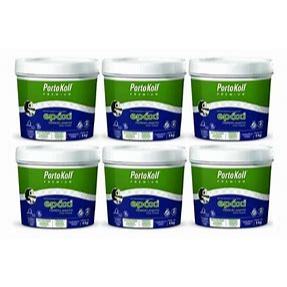 Kit com 6 un rejunte epóxi porcelanato champanhe portokoll - Home & Living