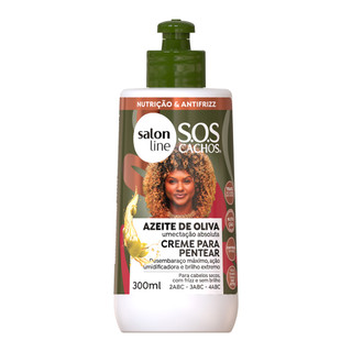 Creme Para Pentear SOS Cachos Azeite de Oliva 300ml em Oferta na Shopee