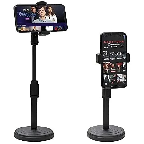 Suporte Tripé Para Mesa Celular Mini Pedestal Ajustável 360° MICROPHONE STANDS