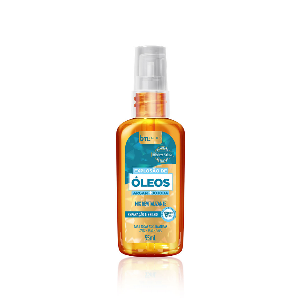 Óleo Capilar Finalizador Explosão de Óleos Beleza Natural Bn Cachos 55ml