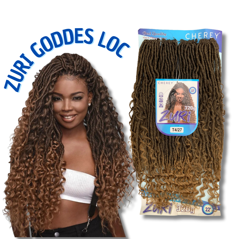 Cabelo Orgânico Foux Locs Dreads C/ Cachos Zuri p/ Crochet Braid 300g Cherey