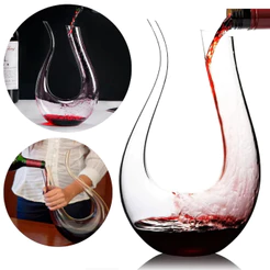 Decanter De Vinho Aerador Decantador 1,4L Em Vidro Lapidado Luxo Moderno