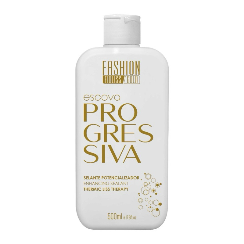 Selante Banho de Verniz a Melhor Escova Progressiva Alisa100% Liso Lambido 500ml Fashion Fioliss Gold — R$ 205,99 em Shopee