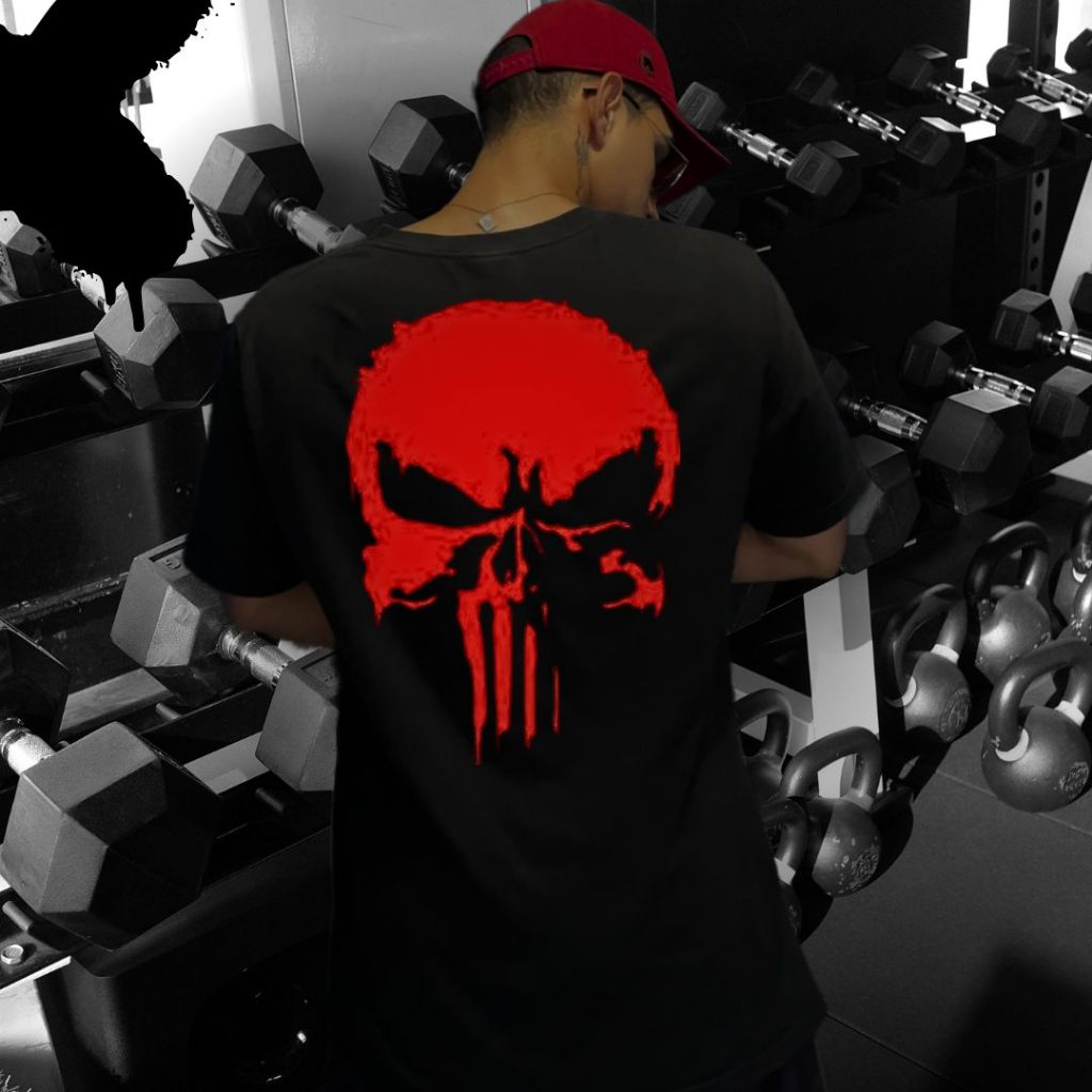 Camiseta Oversized Grande justiceiro Academia Varias Estampas Fit Camisa 100% Algodão Lançamento