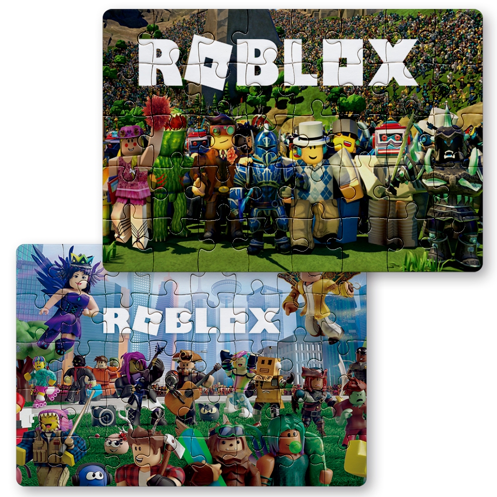 KIT 2 Peças Quebra Cabeça Roblox jogo online | 24, 40 e 70pçs | Sublime Fantasia