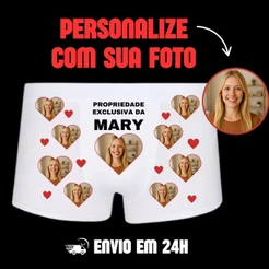 CUECA PERSONALIZADA COM FOTO - ENVIO IMEDIATO
