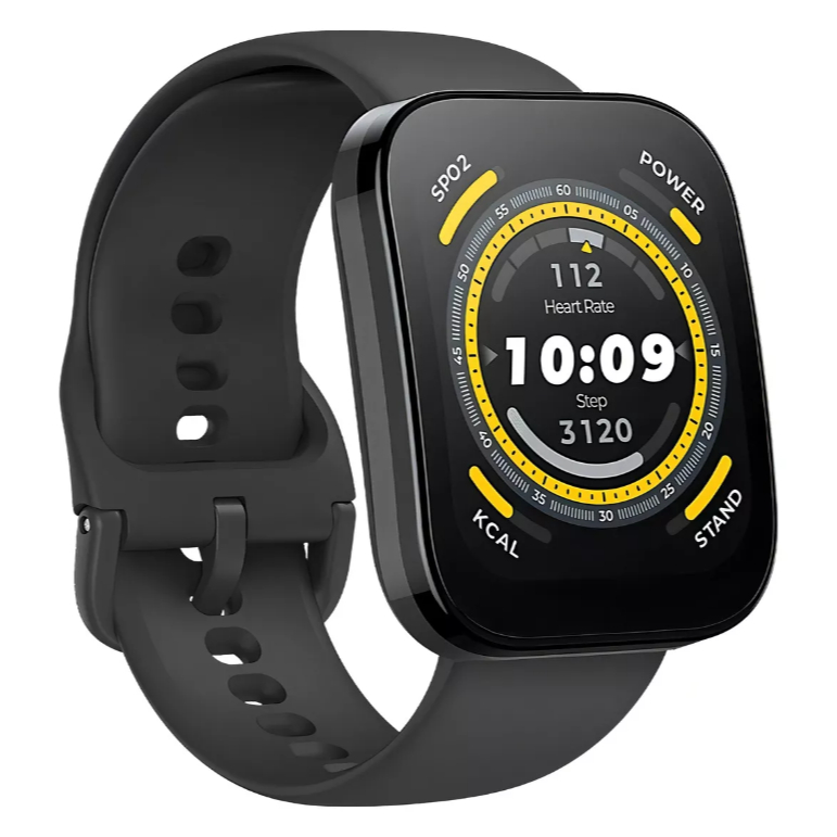 Smartwatch Amazfit Bip 5 Preto GPS, AMOLED Modelo A2215 Pulseira de Silicone