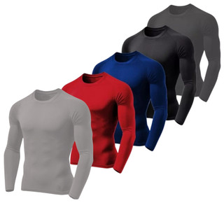 Kit 5 Camisetas Térmica Proteção Uv 50+ Segunda Pele Blusa Masculina Treino Academia Sort…