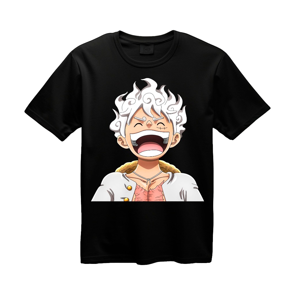 Camiseta Anime Estampada One Piece Luffy Gear 5 Chapeu De Palha Futuro Rei Dos Piratas