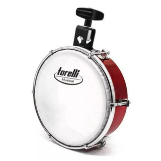 Tamborim Com Esteira Vermelho Torelli Tte411 Cor Colorido