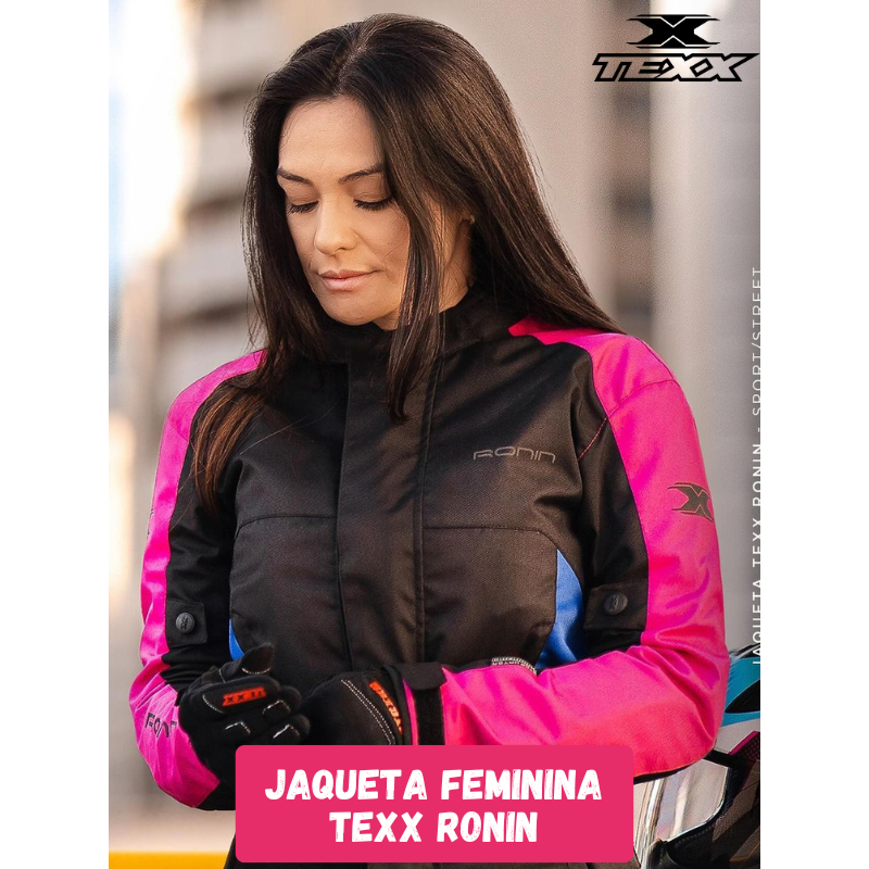 Jaqueta Moto Feminina Motociclista Resistente à Água Com Proteção Térmica Ronin Para Andar de Moto