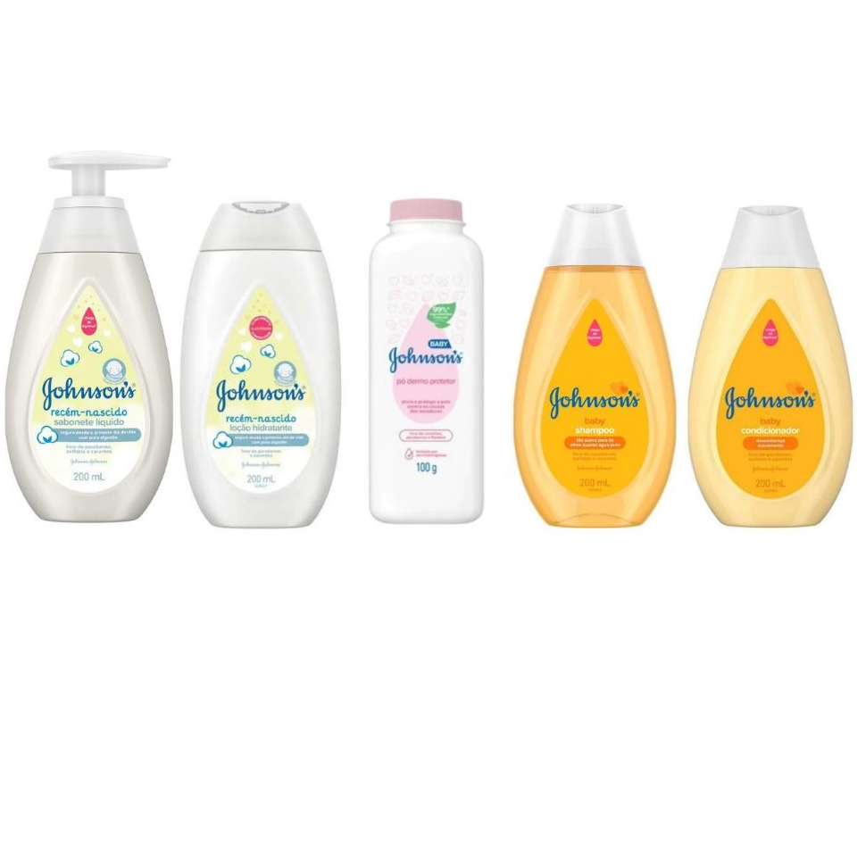 Kit Recém Nascido Johnson Baby 05 Produtos
