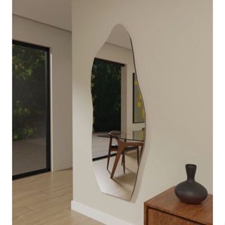 Espelho Orgânico 120X50 Lapidado Moderno Grande Forms C/ SUPORTE (FORM SUPORTE) em Oferta na Shopee