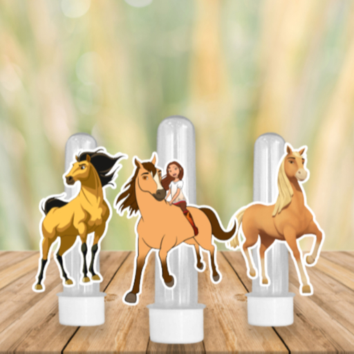 Aplique Simples SPIRIT O CORCEL INDOMAVEL – Lembrancinhas Divertidas para Sua Festa! 6x4 cm