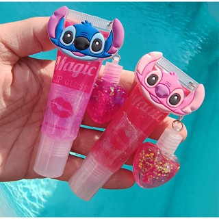 Lip Gloss labial com glitter Stitch Angel em Oferta na Shopee