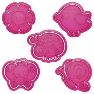 Kit 5 Cortador Marcador Jardim Insetos Flor Joaninha Borboleta Cookie Americana em Oferta na Shopee