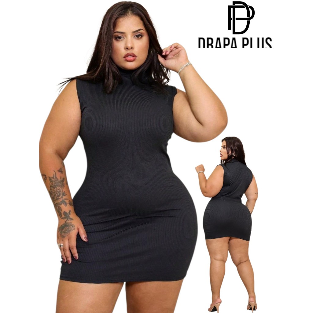 ROSA SOUL - VESTIDO GOLA PLUS SIZE