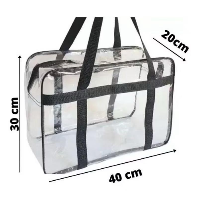 Bolsa Malote Transparente Moda Praia, Piscina, Viagem Grande ENVIO INMEDIATO em Oferta na Shopee