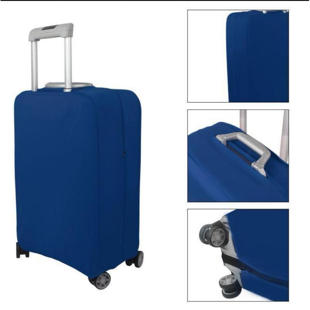 Imagem Capa Protetora para Mala de Viagem - Tecido Suplex Resistente, 3 Tamanhos (P/M/G)