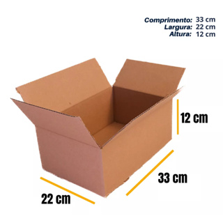 20 Caixas De Papelão 33x22x12 Maleta P Envios Ultra Resistente em Oferta na Shopee