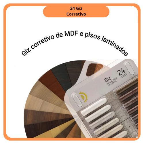 kit 24 Giz corretivos de mdf e Piso Laminados