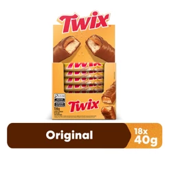 Chocolate Twix Original 18 Unidades de 40g