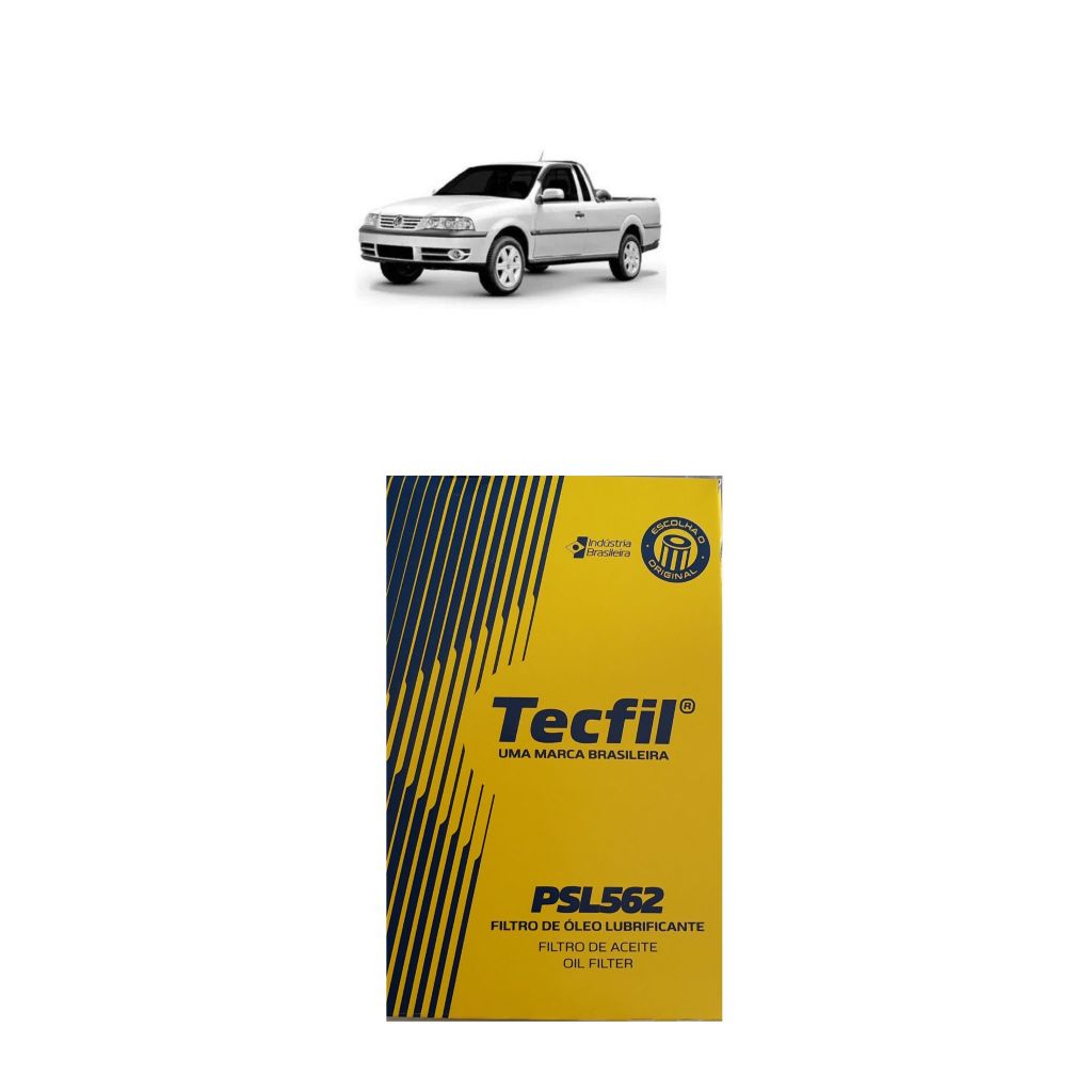 FILTRO DE ÓLEO VW Saveiro 1.8 MI 8V 2002-2005 TECFIL PSL562