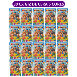 30 cx Mini Giz de Cera 5 Cores P/ Kit Festa Lembrancinha Artesanato Infantil em Oferta na Shopee