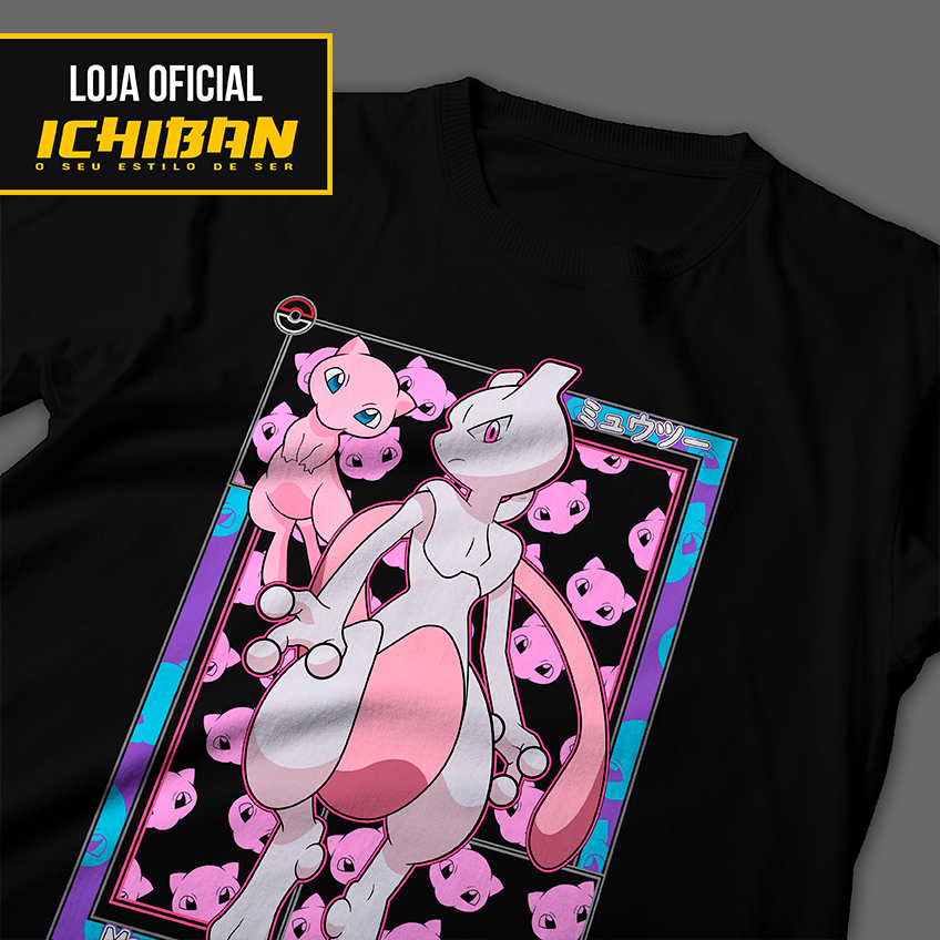 Camisa Mew Two Camiseta Mew Two Pokemon Anime Camisa Unissex