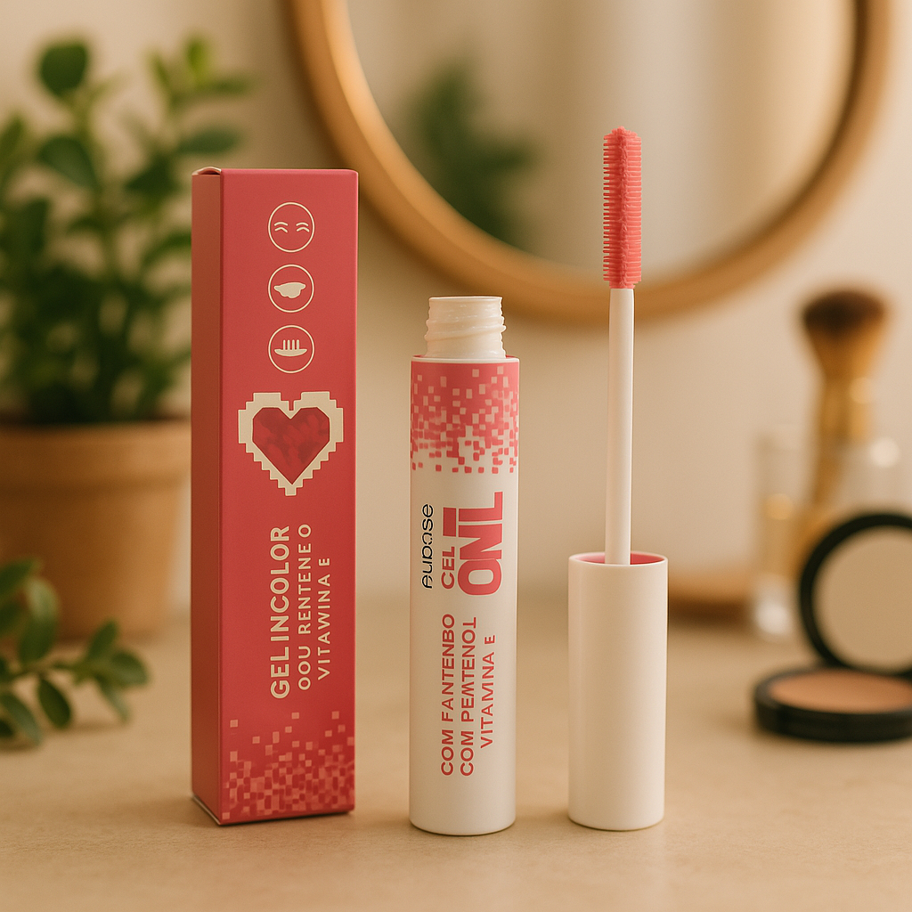 Rímel incolor ruby rose cílios sobrancelhas natural definição maquiagem leve 3,8ml uso diário