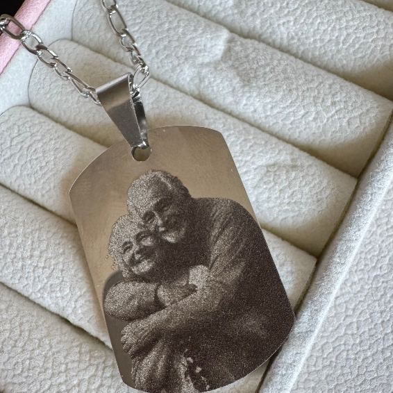 Corrente Com Pingente Placa Personalizado Inox em Oferta na Shopee