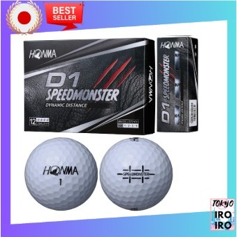Bola De Golfe HONMA De Qualidade Japonesa D1 Speed ​ Monster Ball 5 Dúzias Conjunto (60 Bolas) Branco