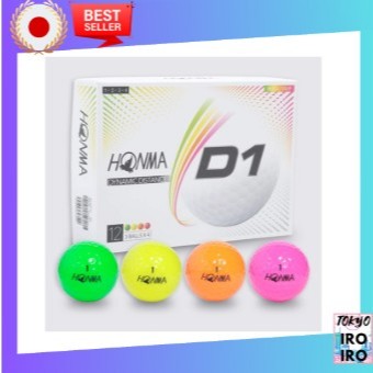 Bola HONMA D1 De Qualidade Japonesa , 1 Dúzia (12 Bolas) BT2001L MC (Arco-Íris/FF/Masculino)
