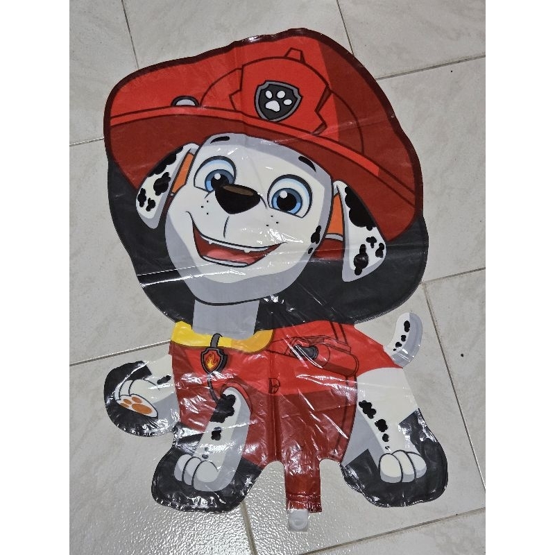 balão temático marshall patrulha canina kit 2 unidades ruble e sua turma