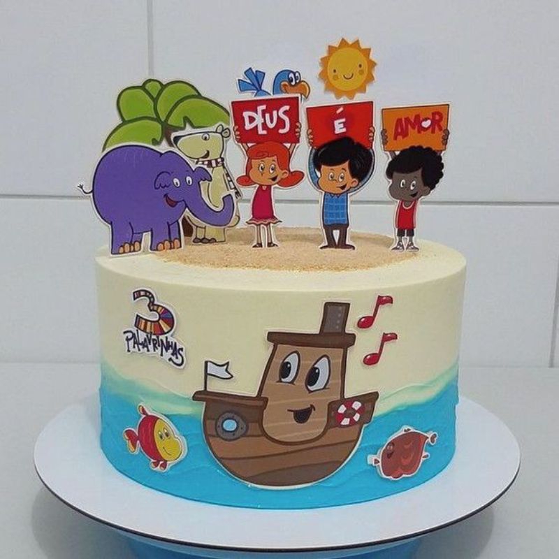 TOPO DE BOLO 3 PALAVRINHAS - MAIS DE 4 MODELOS DIFERENTES - TOPPER DE BOLO PERSONALIZADOS