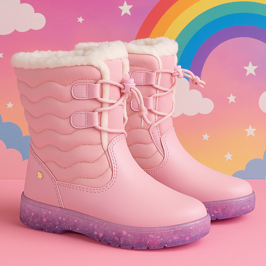 Bota Infantil Confortável Botinha Vários Modelos Menina Criança Inverno Com Pelinho Camin ...