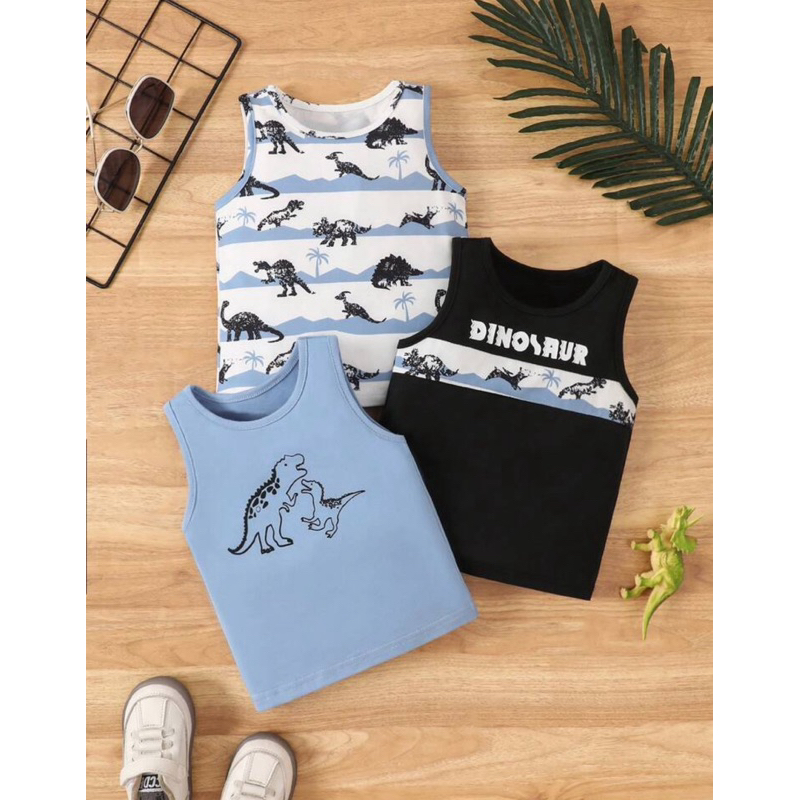 Camiseta Infantil Menino Regata roupas Bebê roupa recém nascido menino kit com 3
