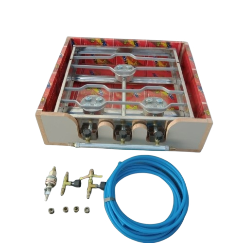 Fogão Fogareiro 3bc Rodoar Inox Caixa Corta Vento Camping Caminhoneiro Cozinha Pesca Camping